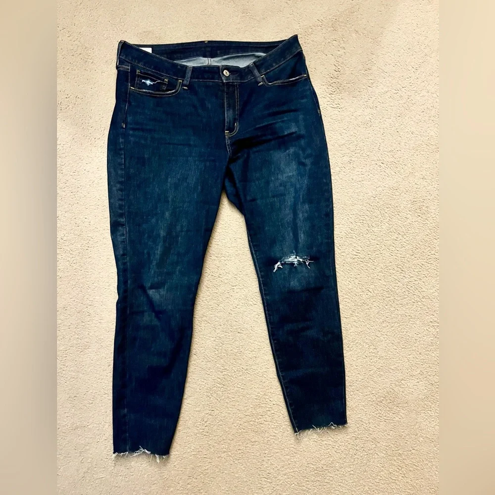 GAP Mid Rise Universal Jegging with Washwell, size 33, dark indigo - Picture 5 of 7